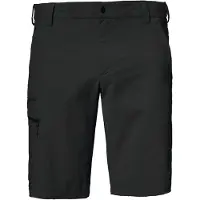 Schöffel Shorts SCHÖFFEL "Shorts Folkstone", Herren, Gr. 46, Normalgrößen, schwarz (9990, schwarz), Oberstoff: 89% Nylon, 11% Elasthan, Hosen Shorts