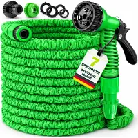 Tresko Flexibler Gartenschlauch 15m Wasserschlauch dehnbarer Flexischlauch