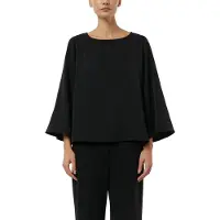 Comma Shirtbluse Sommerbluse 3/4-Arm mit weiten Ärmeln