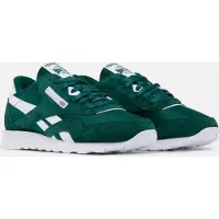 Reebok Sneaker CLASSIC "CLASSIC NYLON", Mädchen, Gr. 36,5, grün (metalgrün, ftwrweiß, metalgrün), Leder, Synthetik, Textil, Schuhe Sneaker