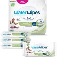 WaterWipes Baby Wipes Soapberry 4 Pack sanfte Feuchttücher für Kleinkinder 4x60 St.
