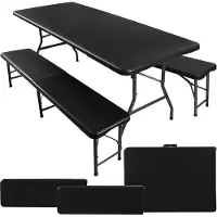 Gardlov Camping Klappset Schwarz Malatec 17966