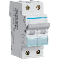 Hager MCN210 Leitungsschutzschalter 2 polig 6kA C-Charakteristik 10A 2 Module