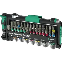 Wera Tool-Check Plus 2 Werkzeugset, 39-teilig mit 1/4-Zoll-Bit-Ratsche und Bits