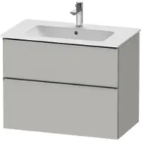 Duravit D-Neo Meuble sous-lavabo suspendu, 810x625x462mm, 1 tiroir, avec poignée acier inox brossé