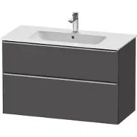 Duravit D-Neo Meuble sous-lavabo suspendu, 1010x625x462mm, 1 tiroir, avec poignée acier inox brossé
