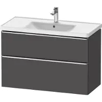 Duravit Waschtischunterschrank D-Neo 98,4x45,2cm, chr/Gra m, 1 Kast, 1 Ausz.