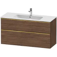 Duravit D-Neo Meuble sous-lavabo suspendu, 1210x625x462mm, 1 tiroir, 1 tiroir, avec poignée or poli