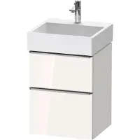 Duravit D-Neo Meuble sous-lavabo suspendu, 484x625x442mm, 1 tiroir, avec poignée acier inox brossé