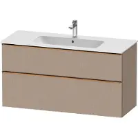 Duravit D-Neo bâti-support lavabo suspendu, 1210x625x462mm, 1 tiroir, avec poignée bronze brossé