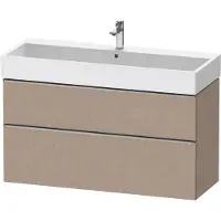 Duravit D-Neo Meuble sous-lavabo suspendu, 1184x625x442mm, 1 tiroir, avec poignée acier inox brossé