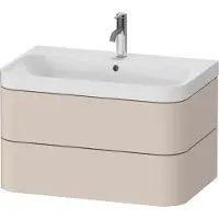 Duravit Möbelwaschtisch Happy D.2 Plus 77,5x49cm, 1 HL, Tau matt, 2 Schubkästen