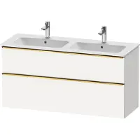 Duravit Waschtischunterschrank D-Neo 128x46,2cm, 1 Kast, 1 A, gol pol/weiß ma