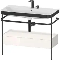 Duravit Möbelwaschtisch-Kombi Happy D.2 Plus 97,5x49cm, 2 HL, w g, m Konso, 1 Lad