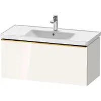 Duravit D-Neo bâti-support lavabo suspendu, 984x440x452mm, 1 tiroir, avec poignée or poli, DE4256034220000
