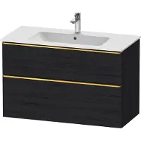 Duravit D-Neo bâti-support lavabo suspendu, 1010x625x462mm, 1 tiroir, avec poignée or poli, DE4363034160000