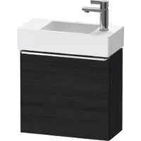 Duravit D-Neo, Konsolenwaschtischunterbau wandhängend, 484x440x222mm, eine Tür, Türanschlag Links, mit Griff Chrom, DE4219L10160000