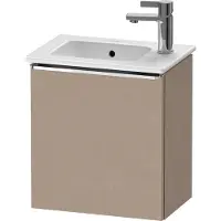 Duravit Waschtischunterschrank D-Neo 41x27,4x44cm, 1 T, Anschl li, chr/Leinen