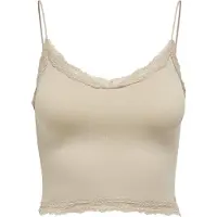 ONLY Spitzentop "ONLVICKY LACE SEAMLESS CROPPED TOP"