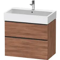 Duravit D-Neo bâti-support lavabo suspendu,784x625x442mm, 1 tiroir, avec poignée diamant noir