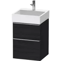 Duravit D-Neo Meuble sous-lavabo suspendu, 484x625x442mm, 1 tiroir, avec poignée acier inox brossé
