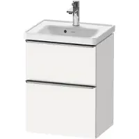 Duravit D-Neo Meuble sous-lavabo suspendu, 484x625x372mm, 1 tiroir, avec poignée acier inox brossé