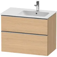 Duravit D-Neo Meuble sous-lavabo suspendu, 810x625x462mm, 1 tiroir, avec poignée acier inox brossé