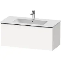 Duravit D-Neo Meuble sous-lavabo suspendu, 1010x440x462mm, 1 tiroir, avec poignée acier inox brossé