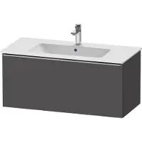 Duravit D-Neo Meuble sous-lavabo suspendu, 1010x440x462mm, 1 tiroir, avec poignée acier inox brossé