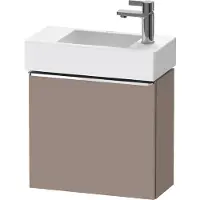 Duravit D-Neo, sous-lavabo en console suspendu, 484x440x222mm, 1 porte, charnières à gauche, avec poignée