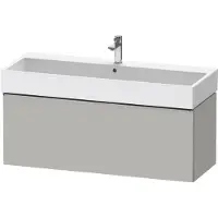 Duravit D-Neo Meuble sous-lavabo suspendu, 1184x440x442mm, 1 tiroir, avec poignée acier inox brossé