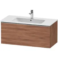 Duravit D-Neo Meuble sous-lavabo suspendu, 1010x440x462mm, 1 tiroir, avec poignée acier inox brossé