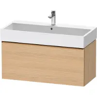 Duravit D-Neo bâti-support lavabo suspendu,984x440x442mm, 1 tiroir, avec poignée bronze brossé