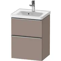 Duravit D-Neo Meuble sous-lavabo suspendu, 484x625x372mm, 1 tiroir, avec poignée acier inox brossé