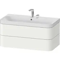 Duravit Möbelwaschtisch Happy D.2 Plus 97,5x49cm, 2 HL, we s-matt, 2 Schubk.