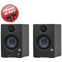 PreSonus Eris 3.5 Studio Monitor-Boxen 2nd Gen + Bonus In-Ear Kopfhörer