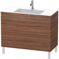 Duravit Waschtischunterschrank c-bonded L-Cube 100x48cm, 1 HL, N dkl., 2 Ausz., steh.