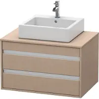 Duravit Ketho Konsolenwaschtischunterbau wandhängend, 800x496x550 mm, 2 Schubkästen, für Aufsatzbecken mittig, KT665407575