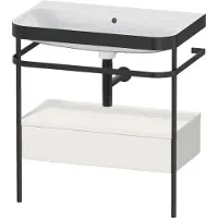 Duravit Möbelwaschtisch-Kombi Happy D.2 Plus 77,5x49cm, o HL, No w m, m Konso, 1 Lad