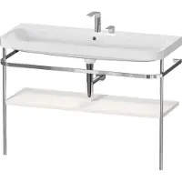 Duravit Möbelwaschtisch-Kombi Happy D.2 Plus 117,5x49cm, m Konso, 2 HL, No we s-matt