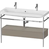 Duravit Möbelwaschtisch-Kombi Happy D.2 Plus 117,5x49cm, 1 HL, m Kons, 1 Lad, st-g m