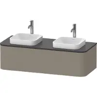 Duravit Waschtischunterschrank o. ES Happy D.2 Plus 35,4x130cm, 1 A, BP b, steingrau s-matt