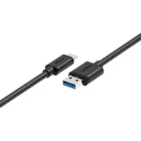 UNITEK Y-C474BK, 1 m, USB A, USB C, USB 3.2 Gen 1 (3.1 Gen 1), 5 Gbit/s, Schwarz