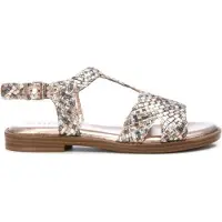 Carmela für Damen. 16219904-NUDE Ledersandalen 162199 braun (39), Wohnung, Schnalle, Lässig