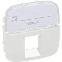 Legrand 755479 Valena Allure Abdeckung RJ11/RJ45 mit Beschriftungsfeld 1-fach Farbe: Perlmutt