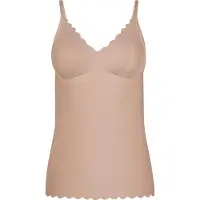 Skiny BH-Hemd "Sensation", Damen, Gr. 44, N-Gr, beige, Obermaterial: 56% Polyamid, 44% Elasthan, normal, BHs BH-Hemd, tiefer V-Ausschnitt, schmale Träger, herausnehmbare Pads