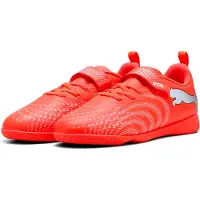 Puma Unisex Kinder Future 9 Play It V Jr Fußballschuhe, Rot Glänzend Weiß Schwarz, 31 EU, Rot glänzend Weiß Schwarz, 31 EU