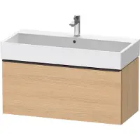Duravit D-Neo bâti-support lavabo suspendu,984x440x442mm, 1 tiroir, avec poignée noir diamant