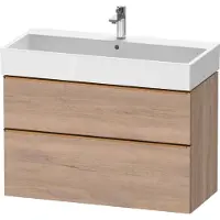 Duravit D-Neo bâti-support lavabo suspendu,984x625x442mm, 1 tiroir, avec poignée bronze brossé