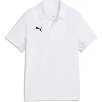 Puma teamLIGA26 Sideline Polo Jr white-black-flat light gray (04) 116